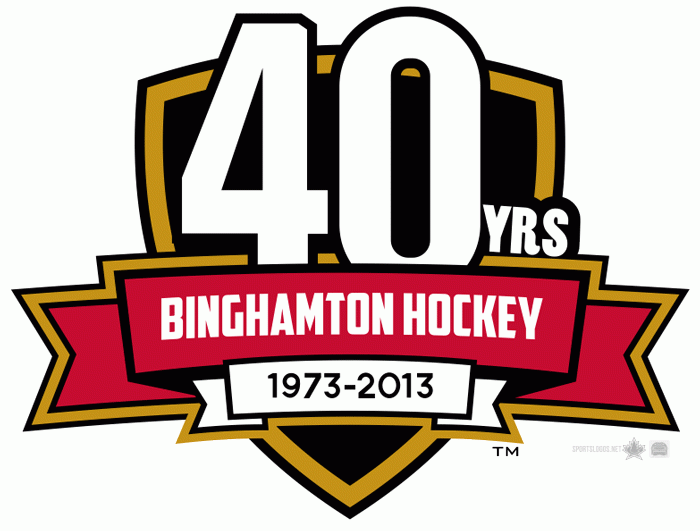 Binghamton Senators 2012 13-Pres Anniversary Logo iron on heat transfer